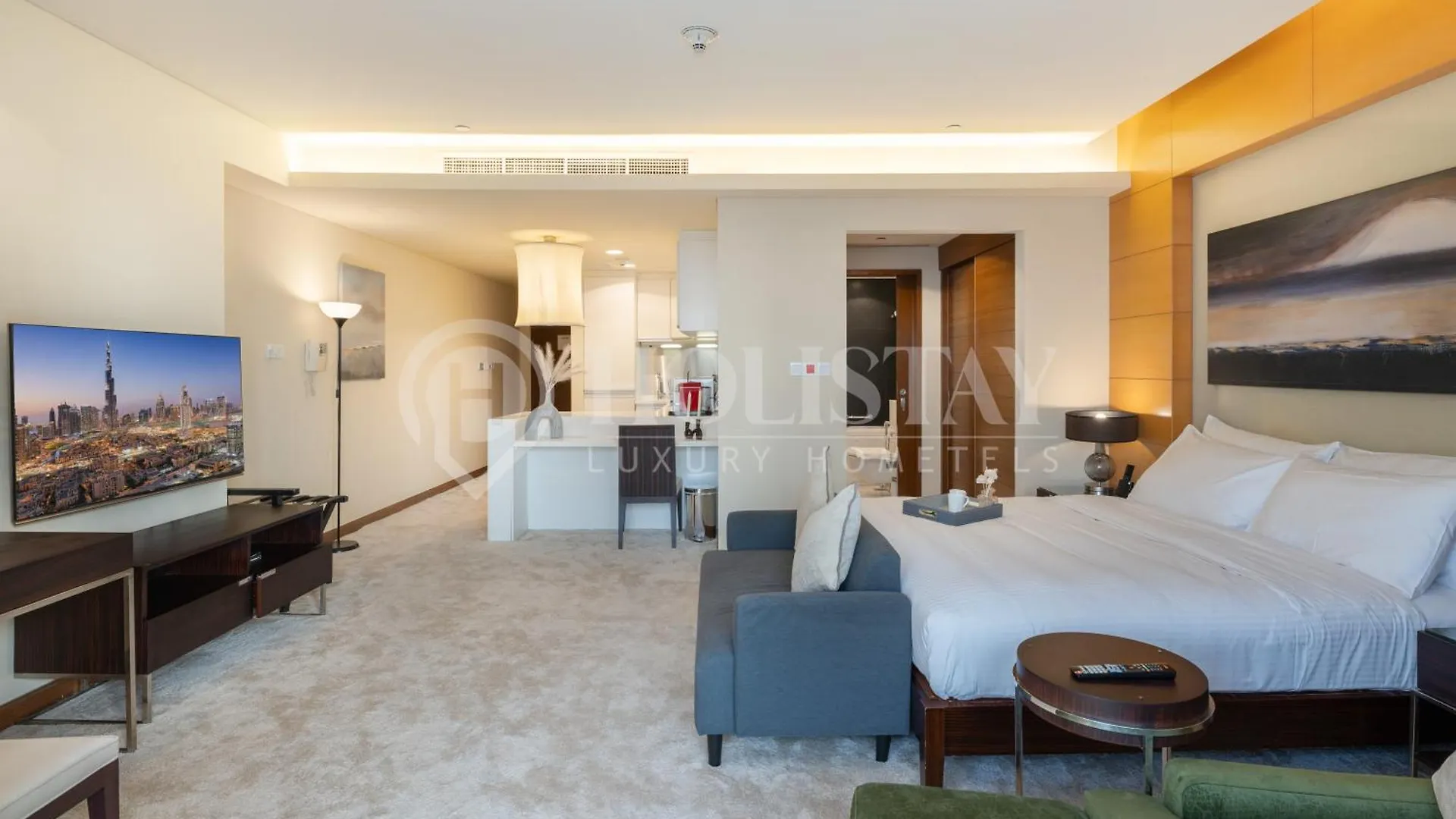 Holistay Luxury Homes - Burj Khalifa View - Direct Access Dubai Mall شقة